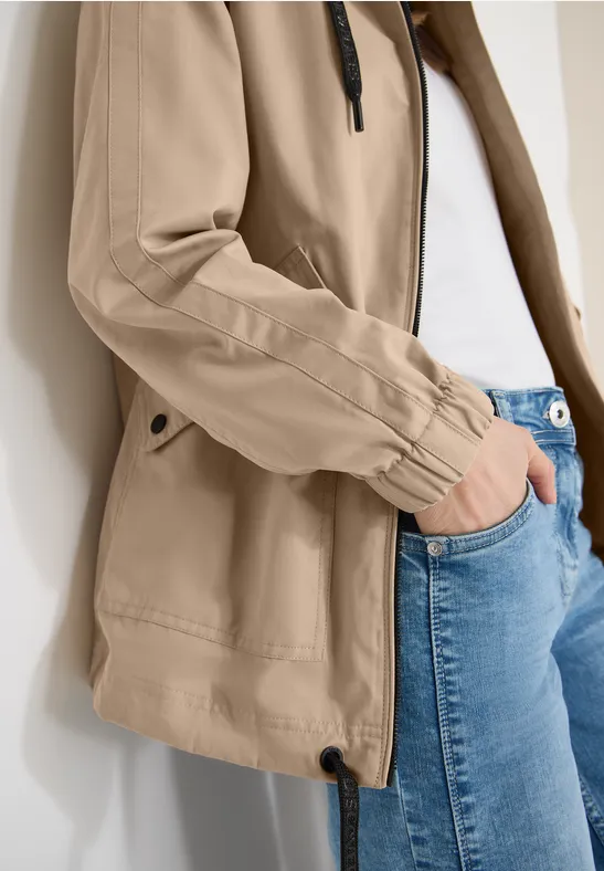 Midi-Jacke crispy camel