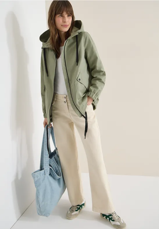 Midi-Jacke chlorella green