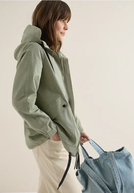 Midi-Jacke chlorella green