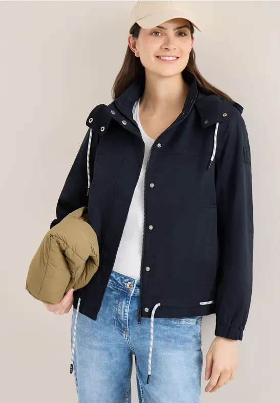 Jas met trekkoord blue navy