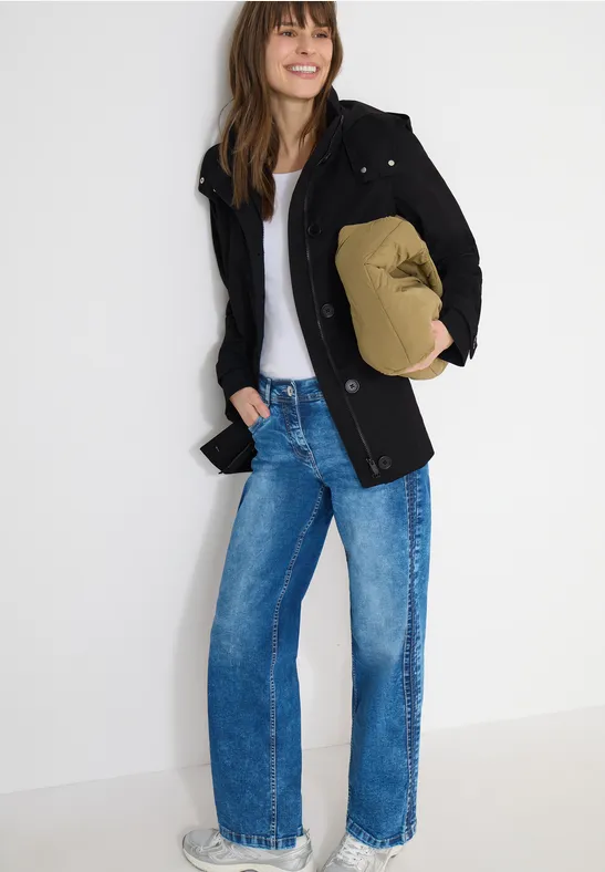 Trench-coat midi Black