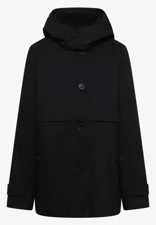 Trench-coat midi Black