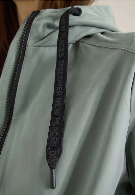 Kurze Jacke kelp green