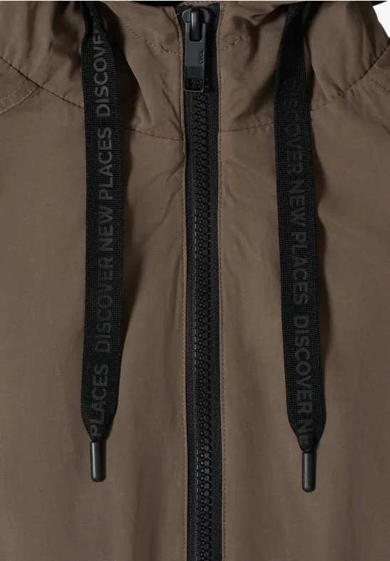 Kurze Jacke mocha taupe