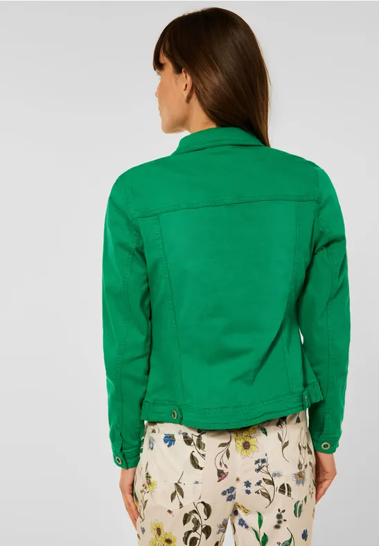 Farbige Jeansjacke cheeky green