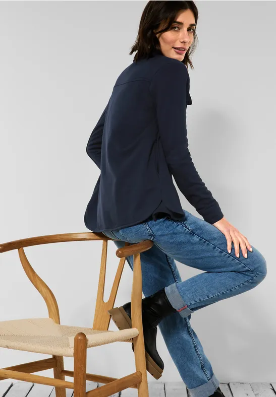 Sweat overshirt deep blue