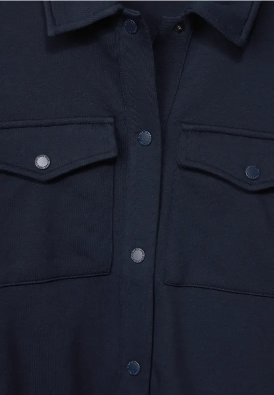 Sweat overshirt deep blue