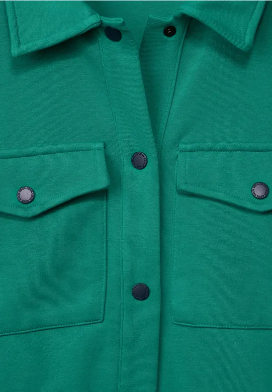 Sweat Overshirt smaragd green