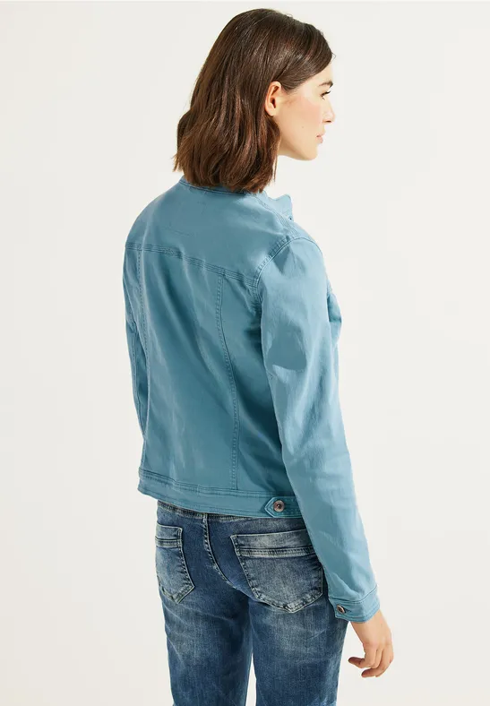 Color Jeansjacke adriatic blue