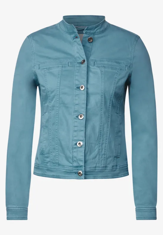 Color Jeansjacke adriatic blue