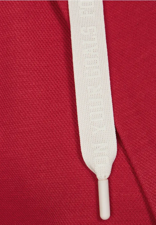 Doubleface Blazer mit Kapuze casual red