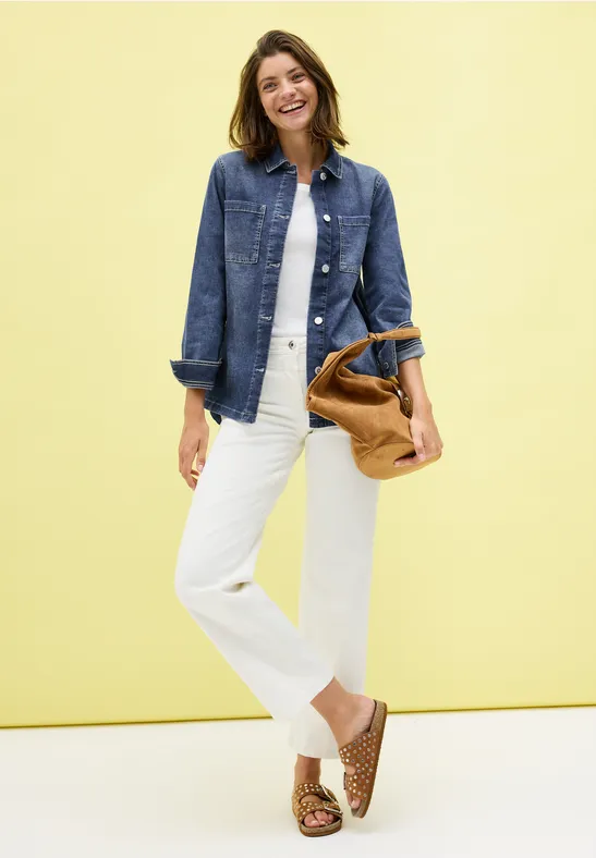 Denim Overshirt mid blue wash