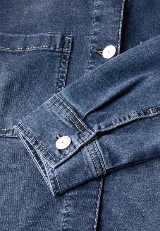 Denim Overshirt mid blue wash