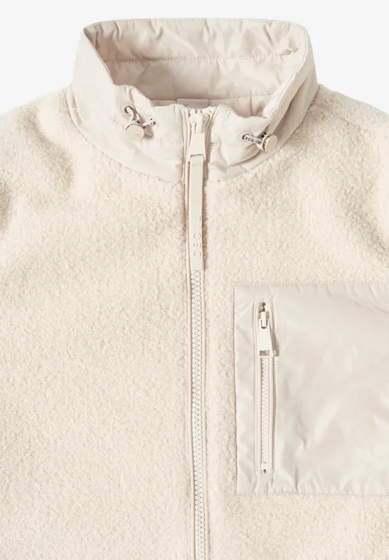 Teddy jas met details teddy vanilla white