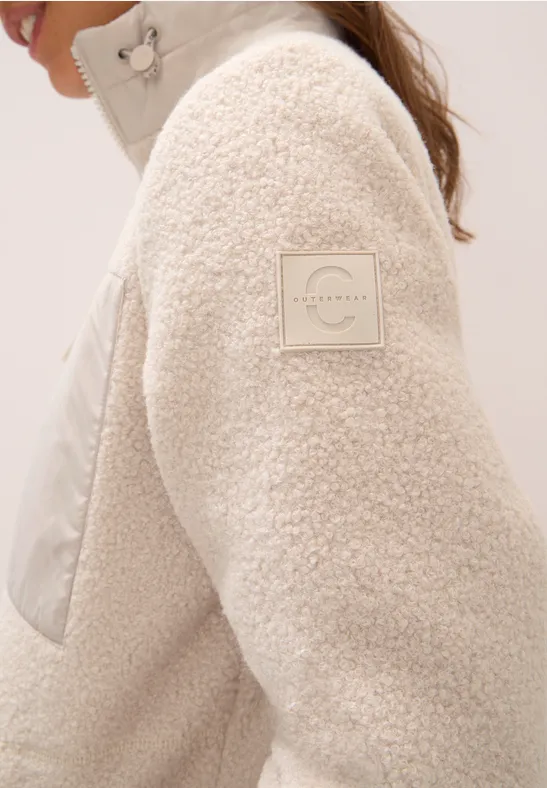 Teddy jas met details teddy vanilla white