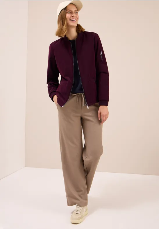 Matter Soft Touch Blouson dark plum