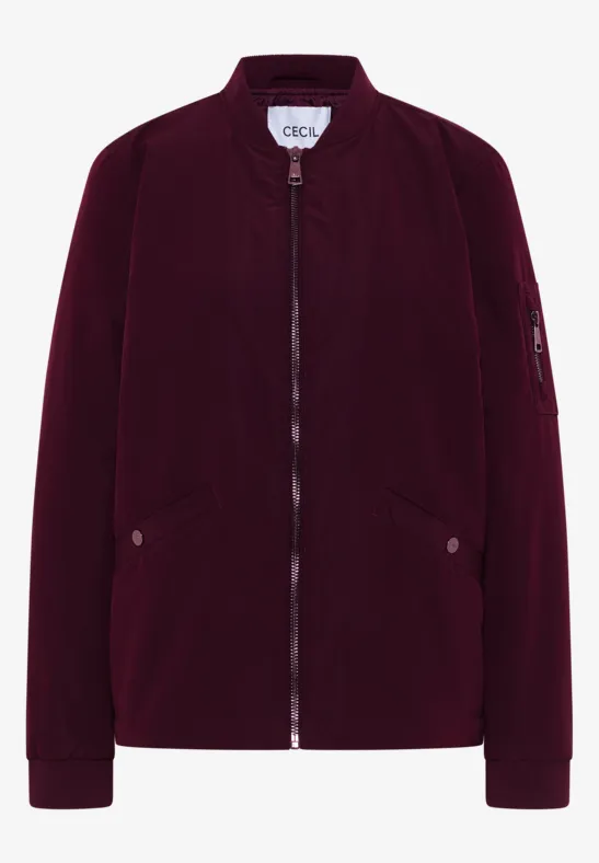 Matter Soft Touch Blouson dark plum