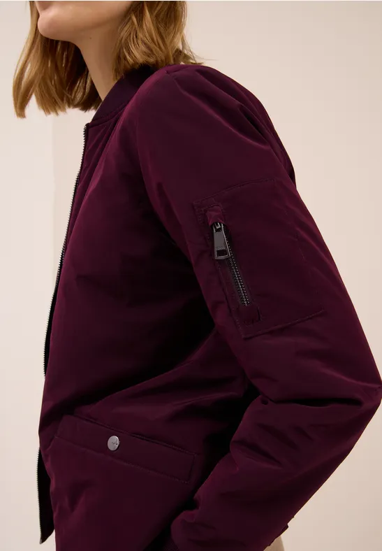 Matter Soft Touch Blouson dark plum
