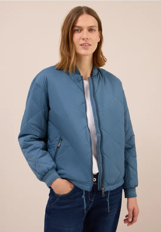 Blouson mit Steppmuster moonstone blue