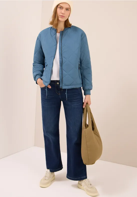 Blouson mit Steppmuster moonstone blue