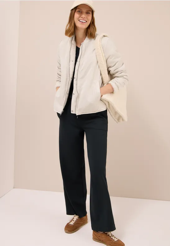 Omkeerbare blouson teddy vanilla white