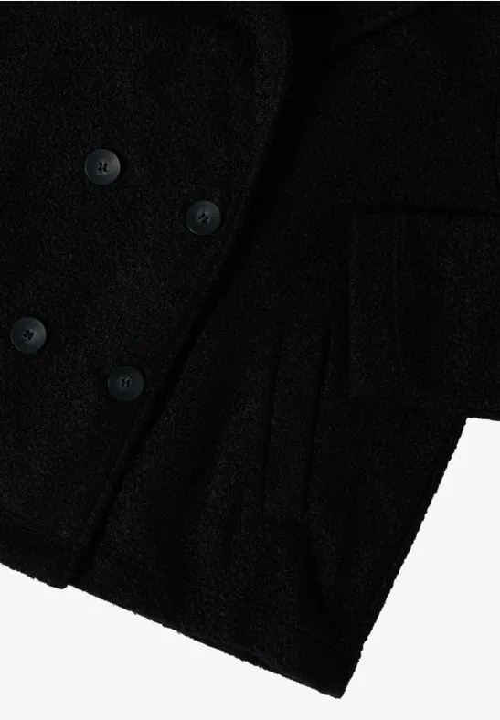 Trenchcoat mit Inlay Black