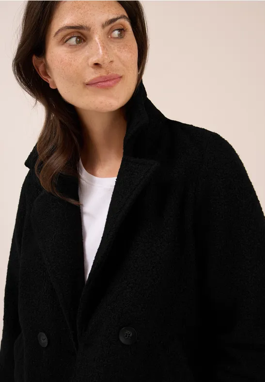 Trenchcoat mit Inlay Black