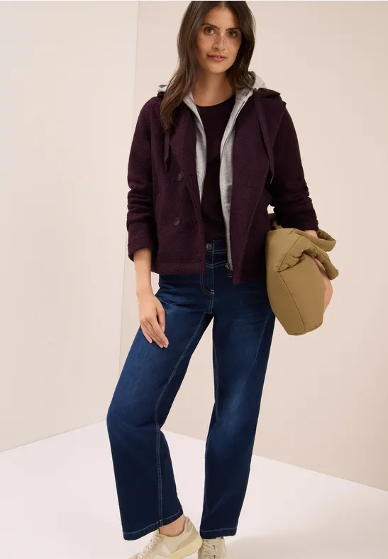 Trenchcoat met inleg dark plum