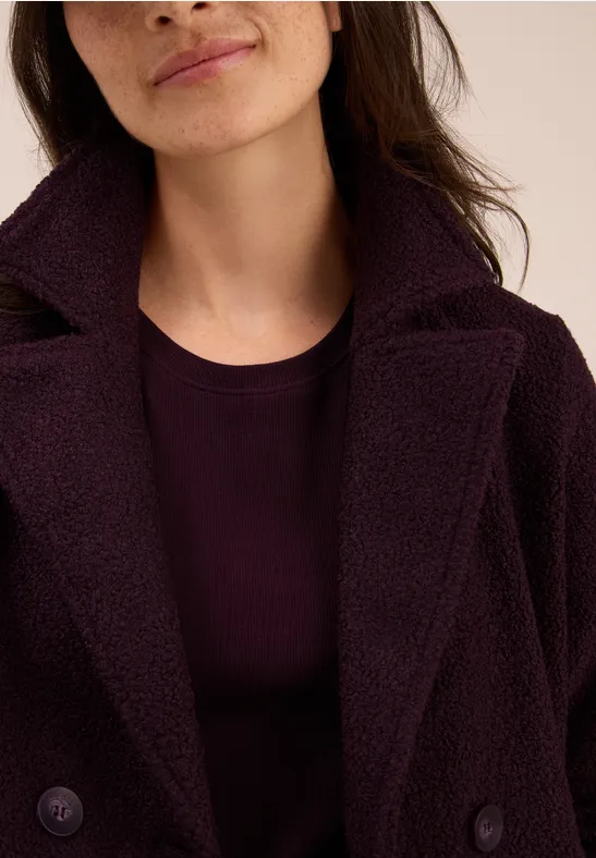 Trenchcoat met inleg dark plum