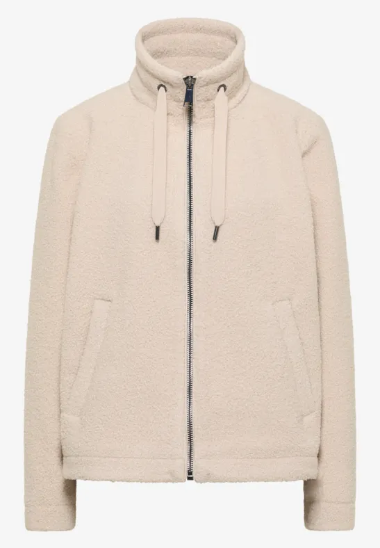 Kort teddyjack teddy vanilla white
