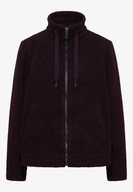 Kort teddyjack eggplant red