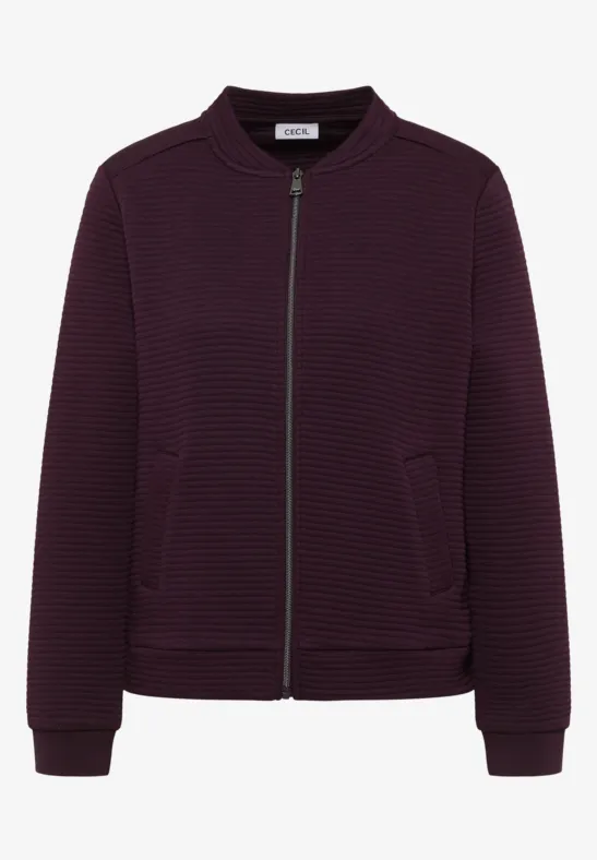 Kort gestructureerd jack eggplant red