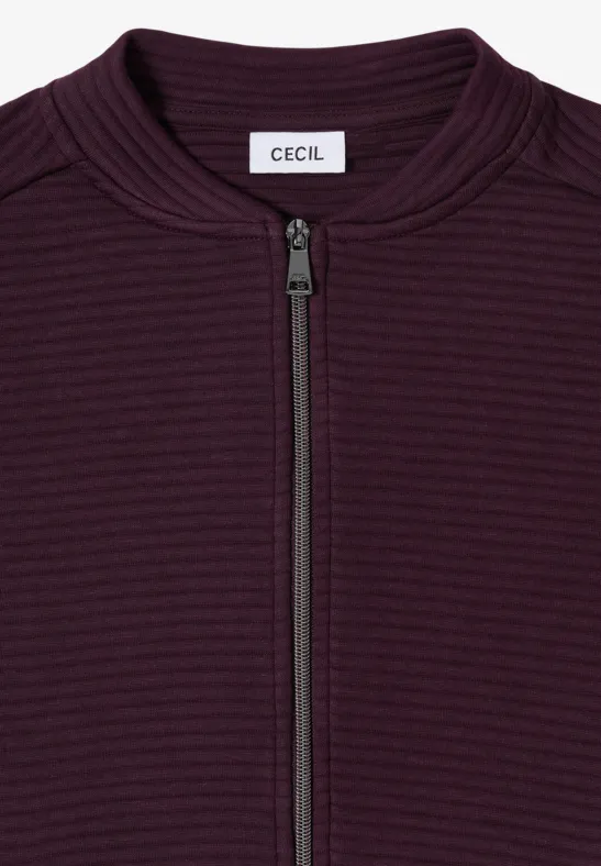 Kort gestructureerd jack eggplant red