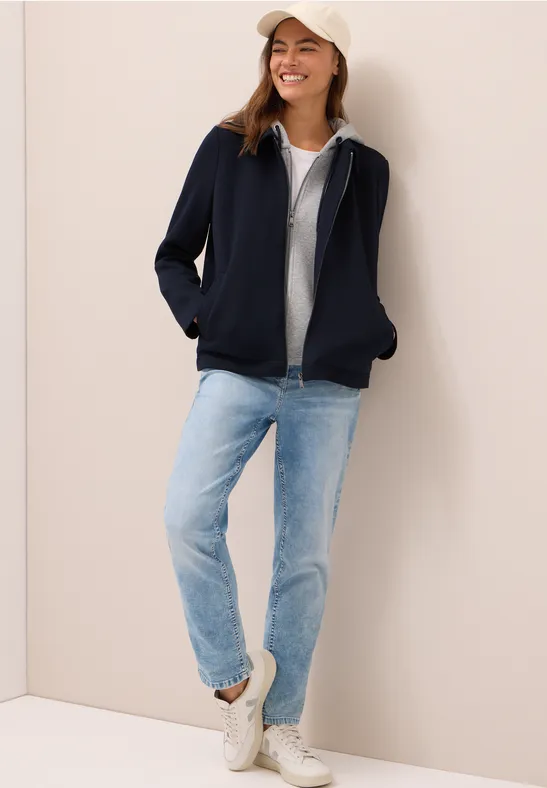Scuba trenchcoat met inleg urban dark blue