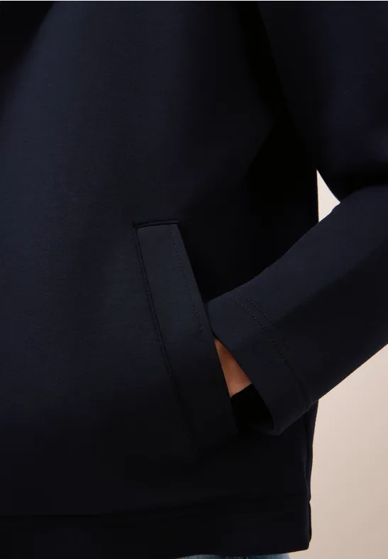 Scuba trenchcoat met inleg urban dark blue