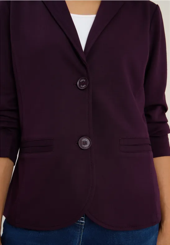 Basic Blazer eggplant red