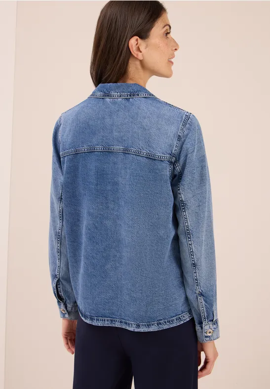 Denim overhemd authentic used wash