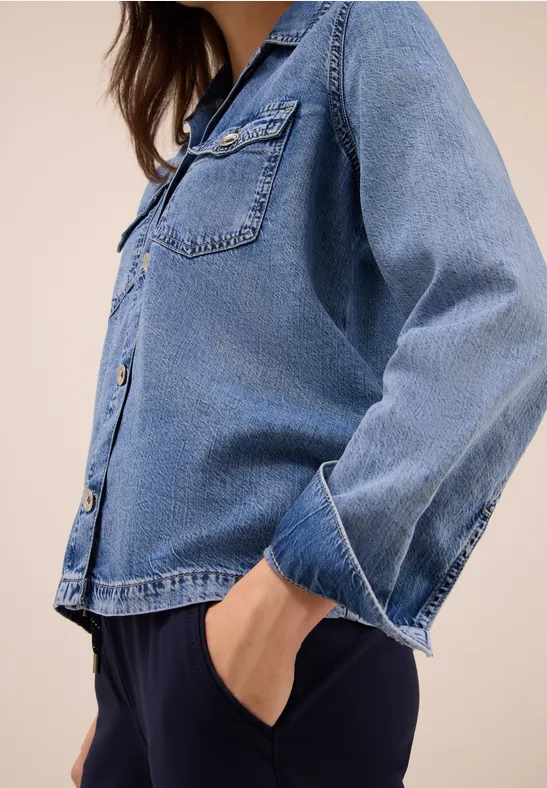 Denim overhemd authentic used wash