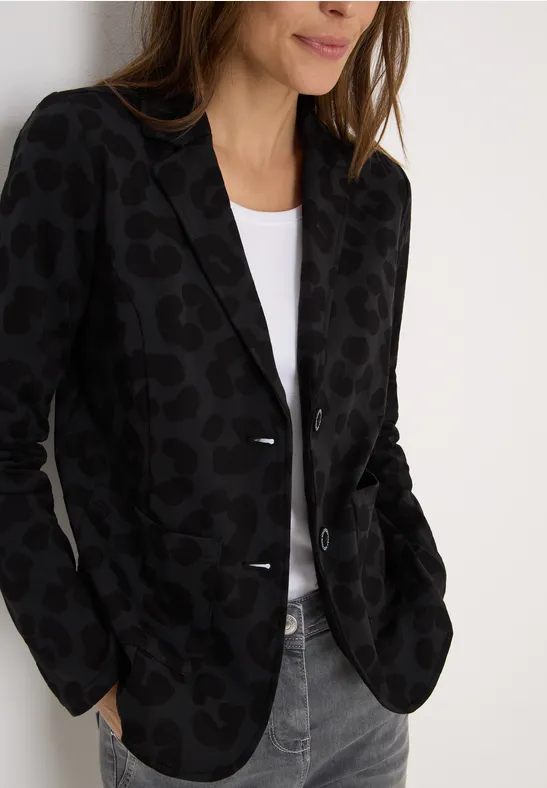 Leo Strukturblazer Black