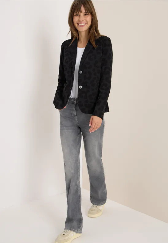 Leo Strukturblazer Black