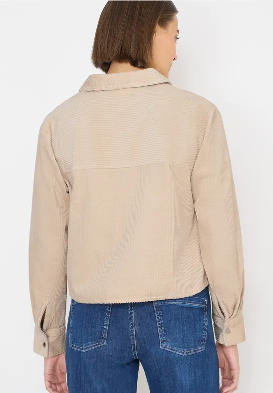 Veste sportive en velours côtelé oat milk beige