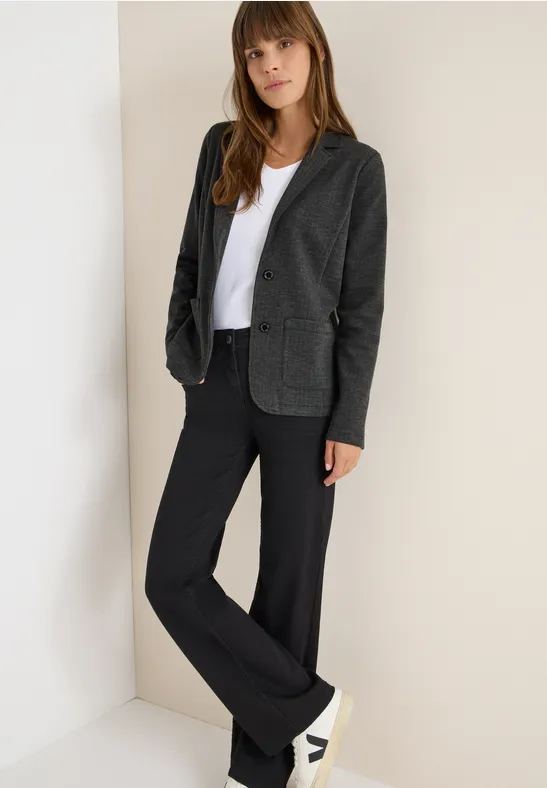 Blazer visgraat Black