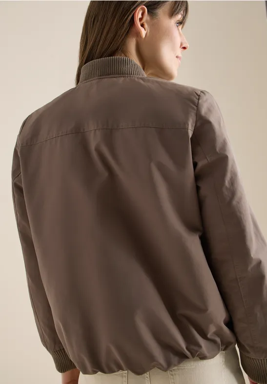 Blouson sportif mocha taupe