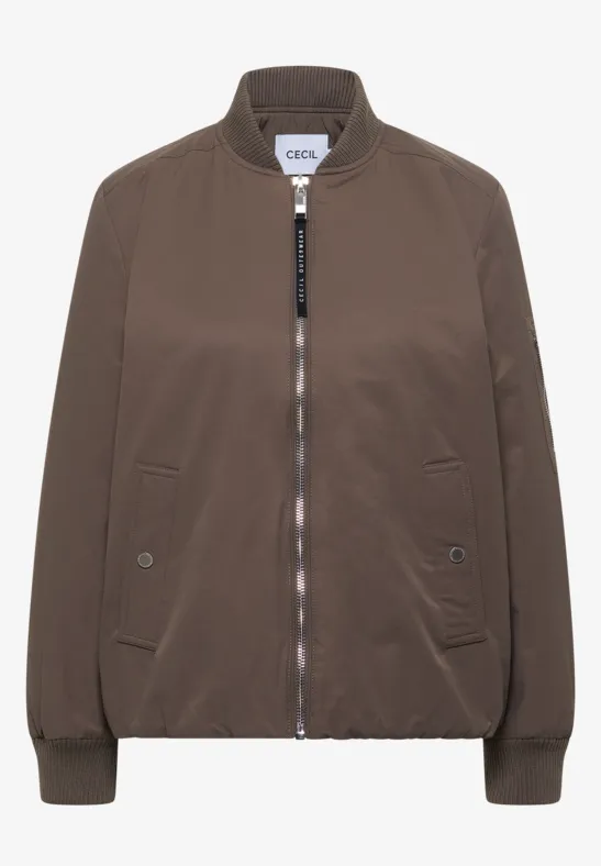 Blouson sportif mocha taupe