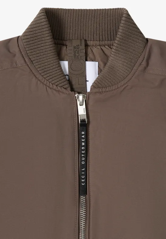 Blouson sportif mocha taupe