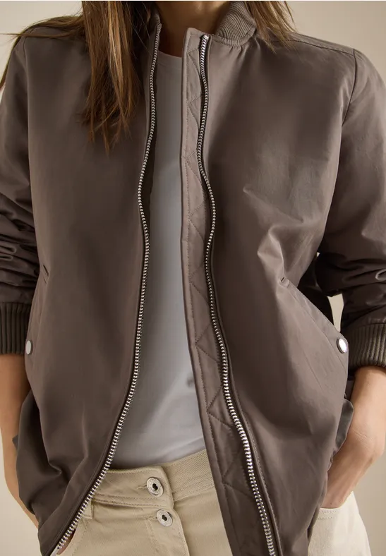 Blouson sportif mocha taupe