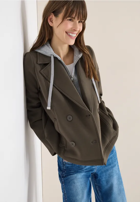 Trench-coat court mocha taupe