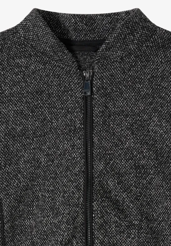 Blouson mit Elastiksaum Black