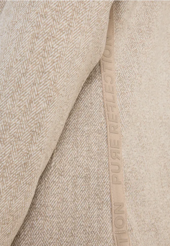 Herringbone Blazer creamy white