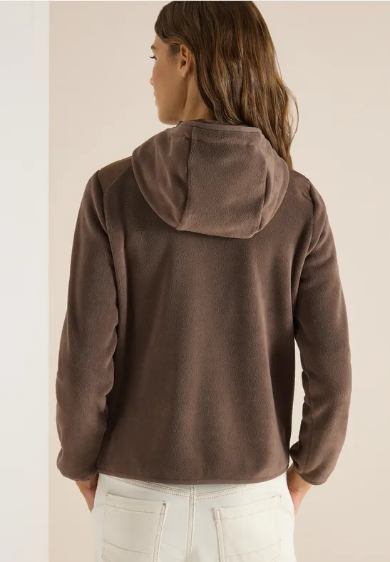 Veste à capuche urban taupe